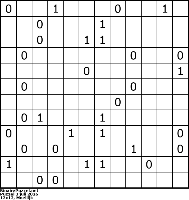 Binaire Puzzel