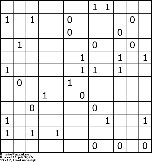 Binaire Puzzel