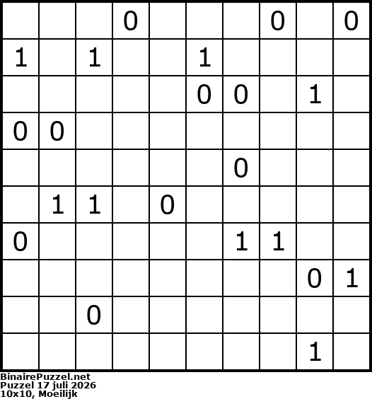 Binaire Puzzel