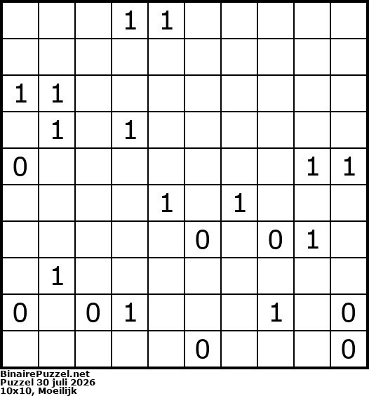 Binaire Puzzel