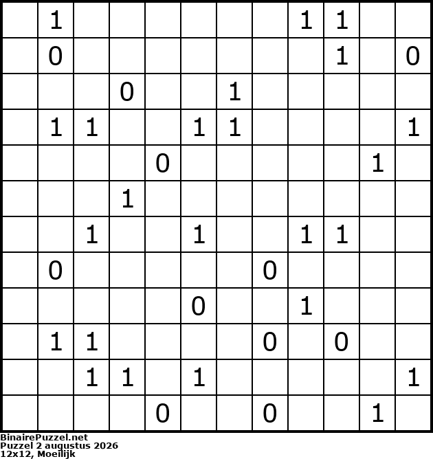 Binaire Puzzel