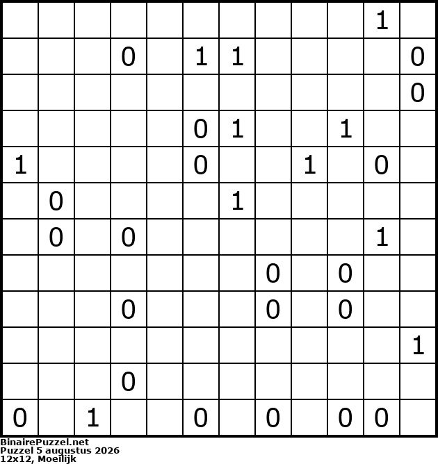 Binaire Puzzel