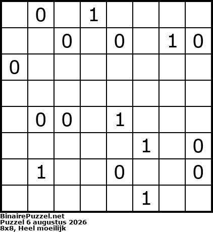 Binaire Puzzel