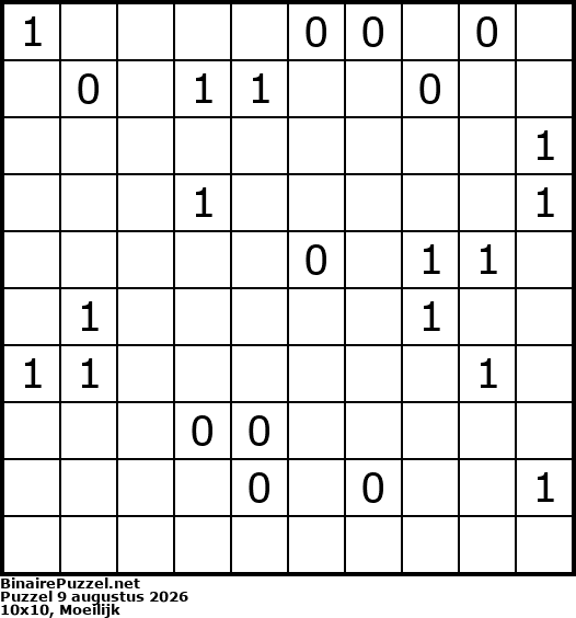 Binaire Puzzel