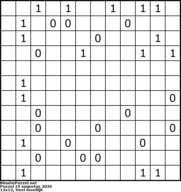 Binaire Puzzel