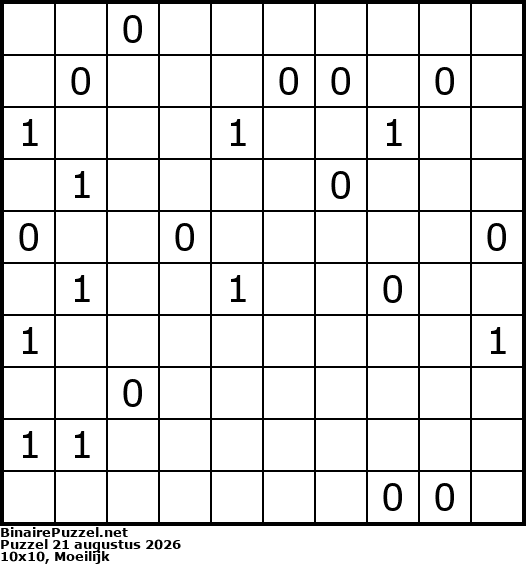 Binaire Puzzel
