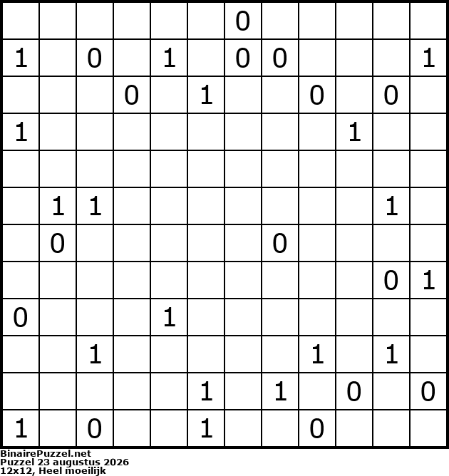 Binaire Puzzel