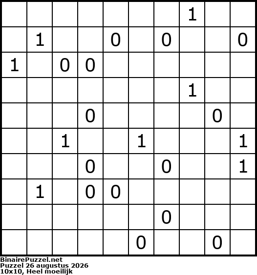 Binaire Puzzel