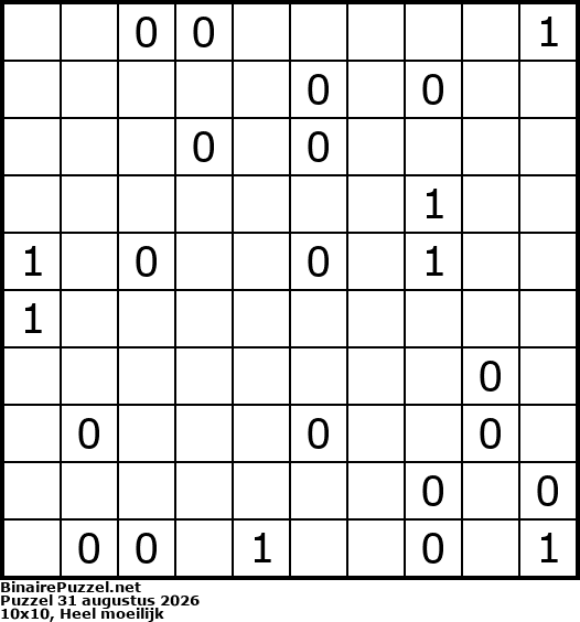Binaire Puzzel