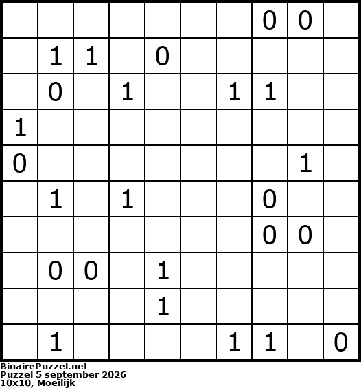 Binaire Puzzel