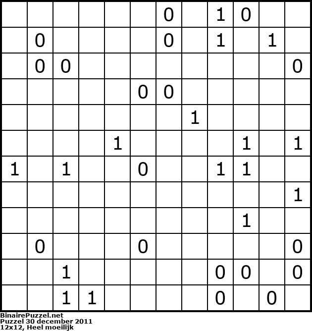 Binaire Puzzel