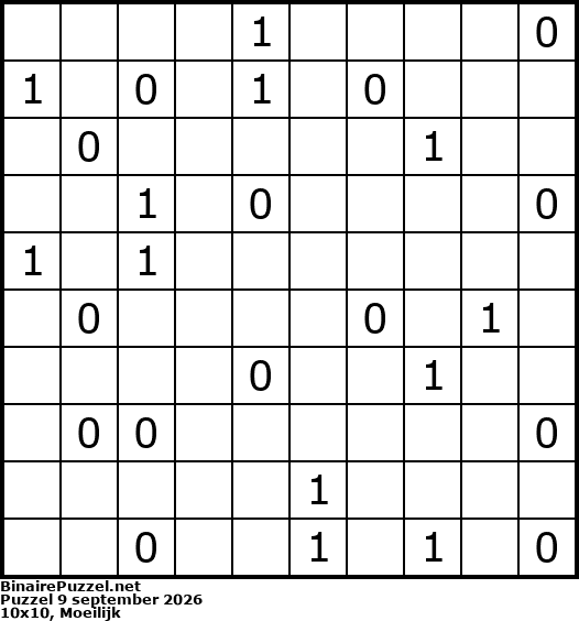 Binaire Puzzel