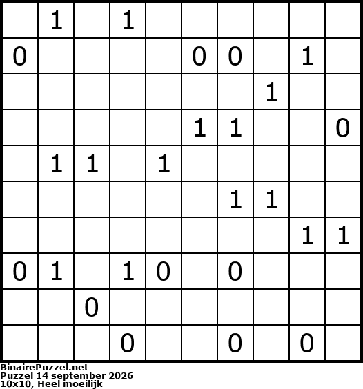 Binaire Puzzel