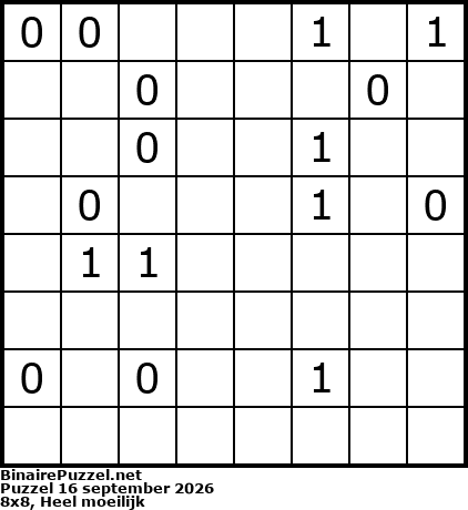 Binaire Puzzel