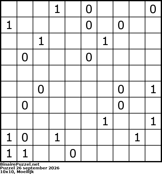 Binaire Puzzel