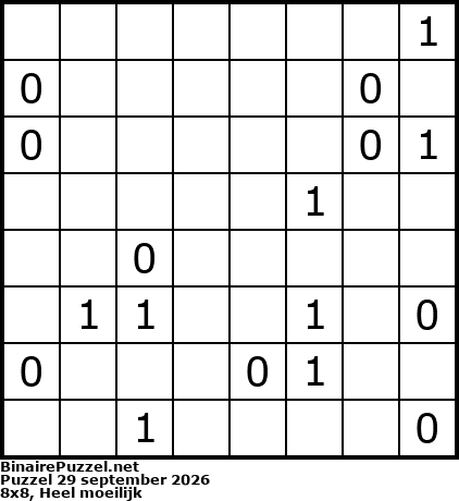Binaire Puzzel