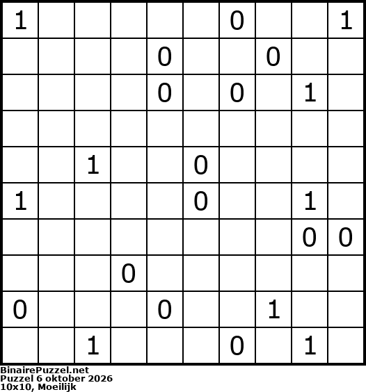 Binaire Puzzel
