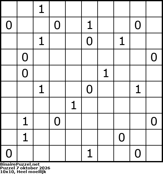 Binaire Puzzel