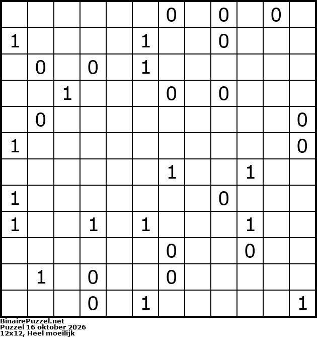 Binaire Puzzel