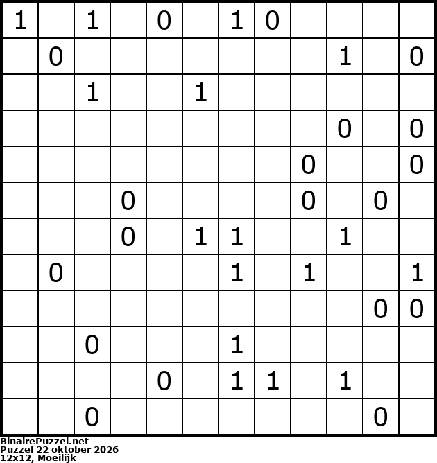 Binaire Puzzel