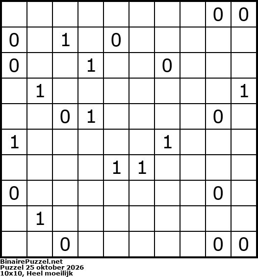 Binaire Puzzel