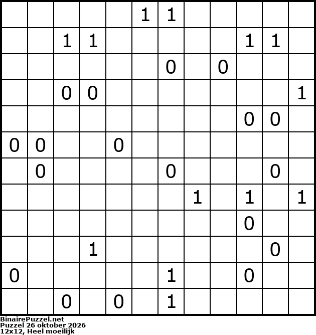 Binaire Puzzel