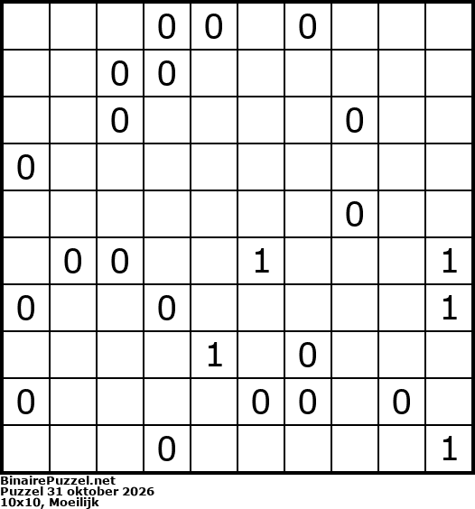 Binaire Puzzel