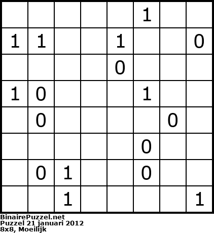 Binaire Puzzel