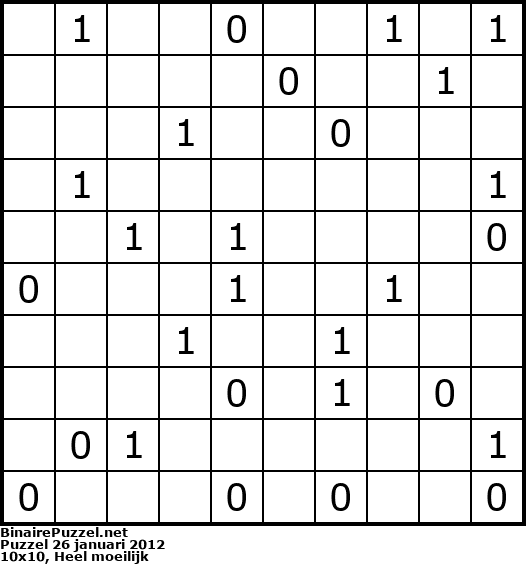 Binaire Puzzel