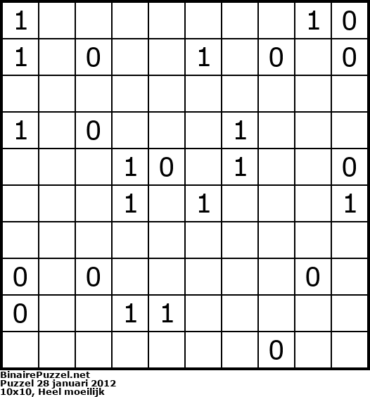 Binaire Puzzel