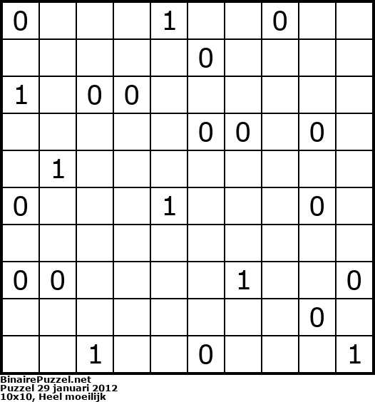 Binaire Puzzel
