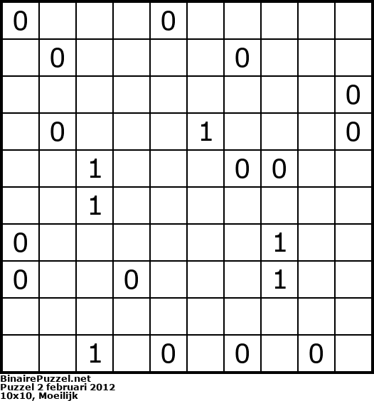 Binaire Puzzel