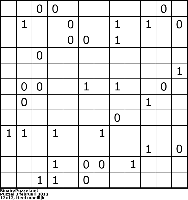 Binaire Puzzel