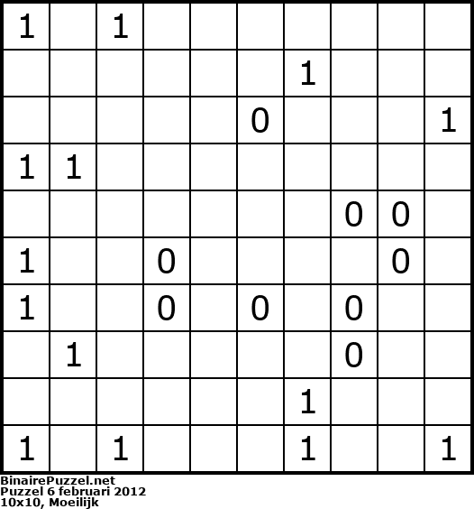 Binaire Puzzel
