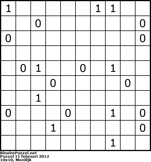 Binaire Puzzel