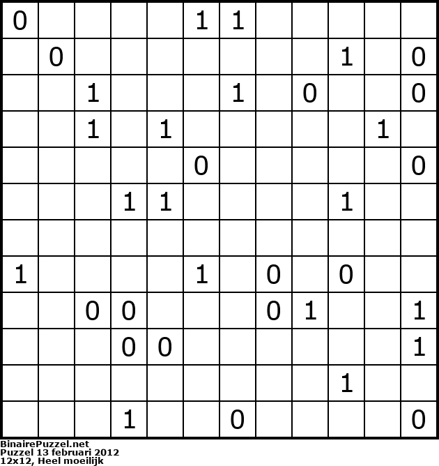Binaire Puzzel