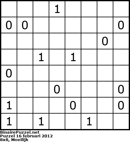Binaire Puzzel