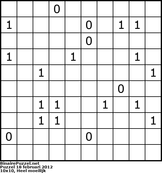 Binaire Puzzel
