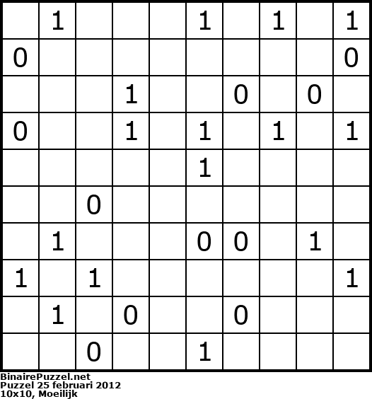 Binaire Puzzel