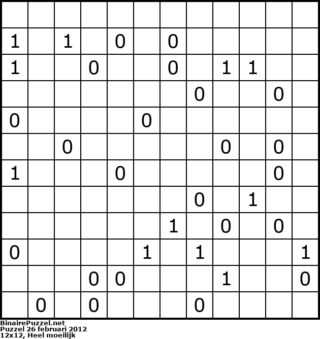 Binaire Puzzel