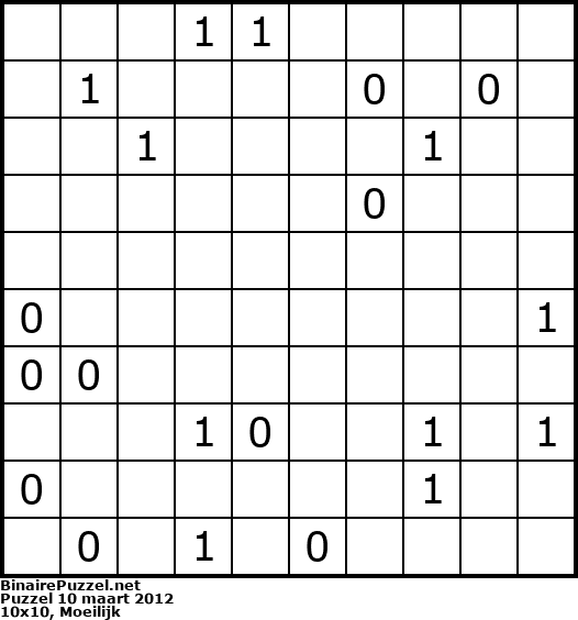 Binaire Puzzel