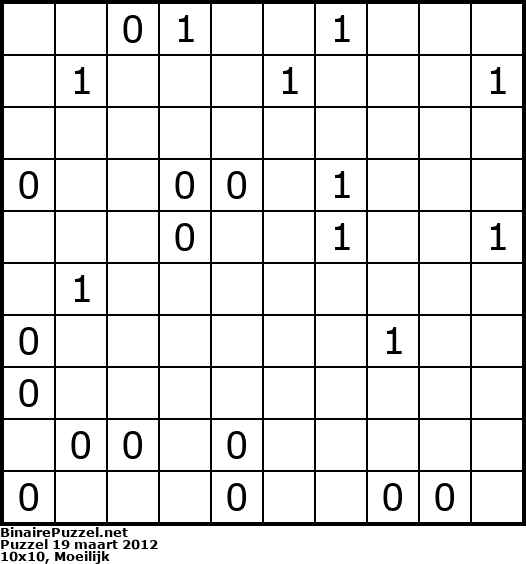 Binaire Puzzel