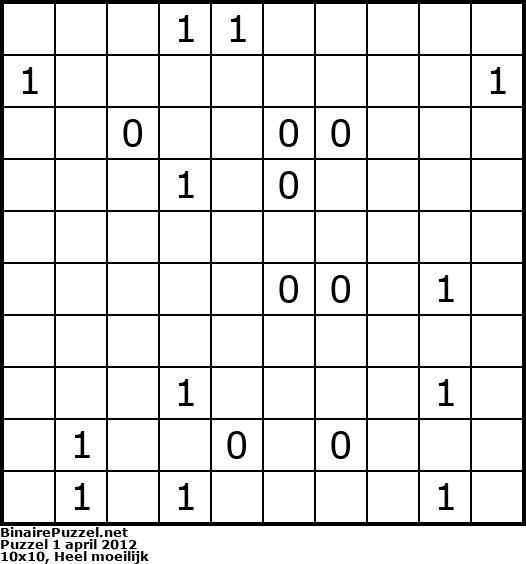 Binaire Puzzel