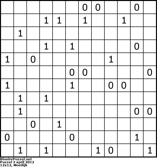 Binaire Puzzel