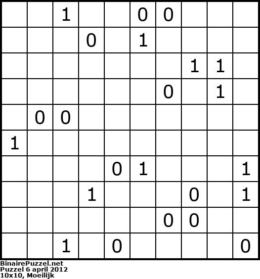 Binaire Puzzel