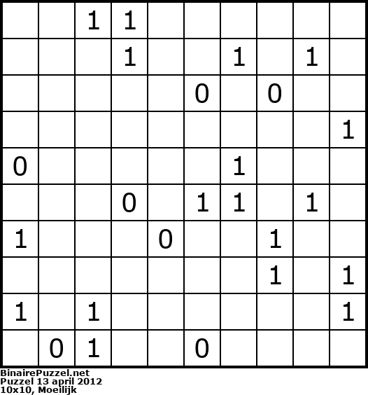 Binaire Puzzel