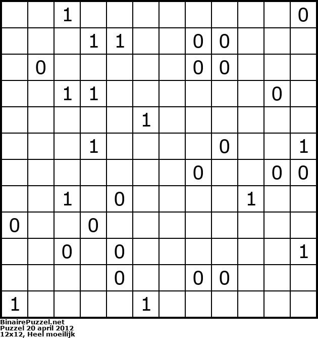 Binaire Puzzel