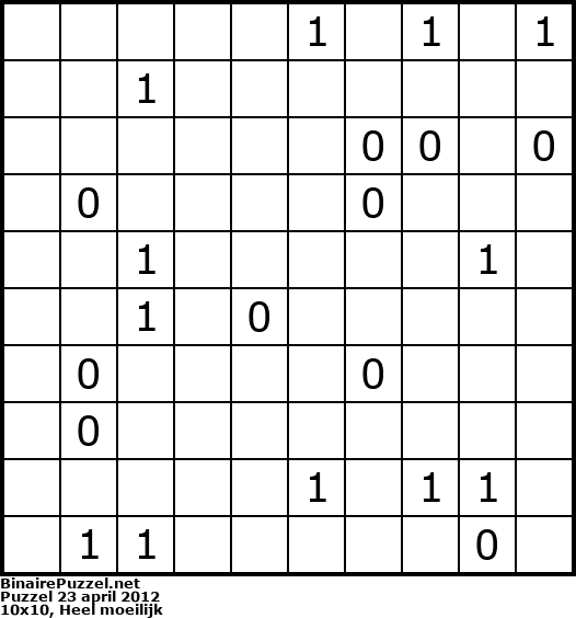 Binaire Puzzel