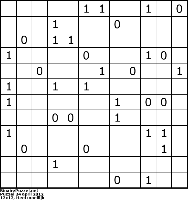 Binaire Puzzel
