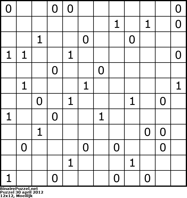 Binaire Puzzel